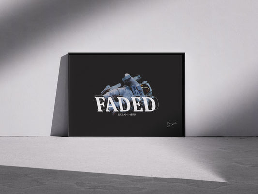 Faded Astronaut Poster