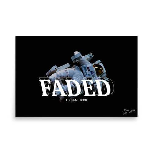 Faded Astronaut Poster