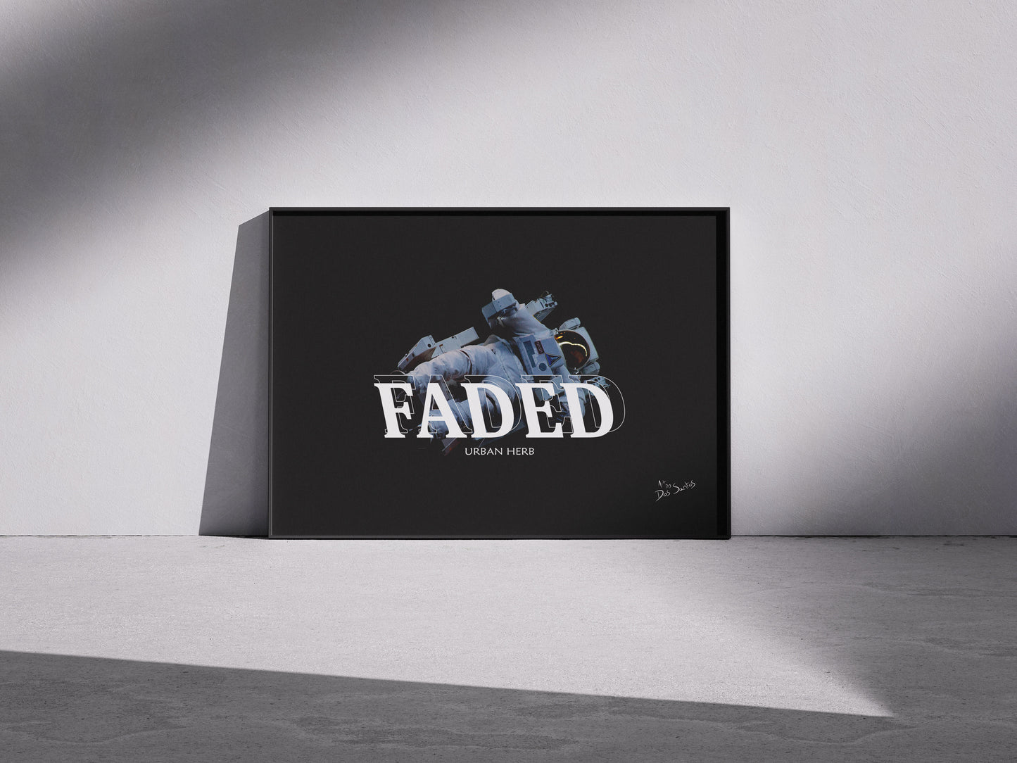 Faded Astronaut Poster